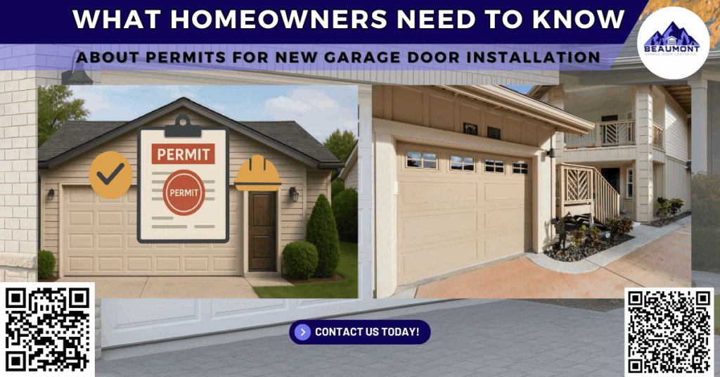 What Homeowners Need to Know About Permits for New Garage Door Installation - Beaumont Garage Door Center Co.