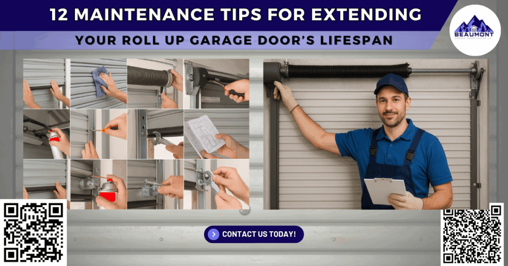 12 Maintenance Tips for Extending Your Roll Up Garage Door’s Lifespan - Beaumont Garage Door Center Co.