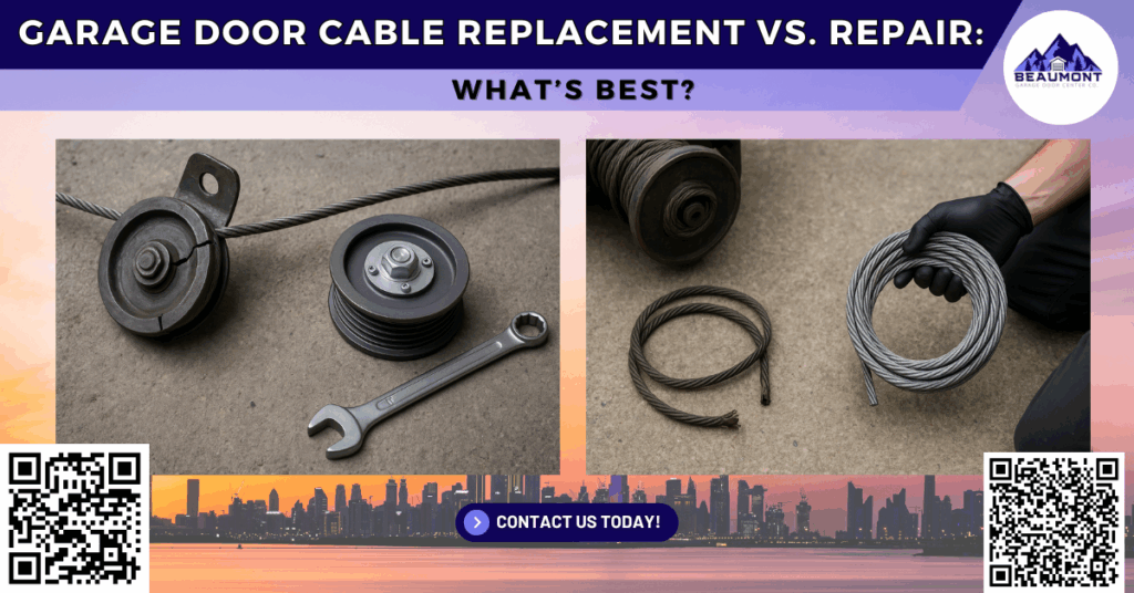 Garage Door Cable Replacement vs. Repair: What’s Best? - Beaumont Garage Door Center Co.
