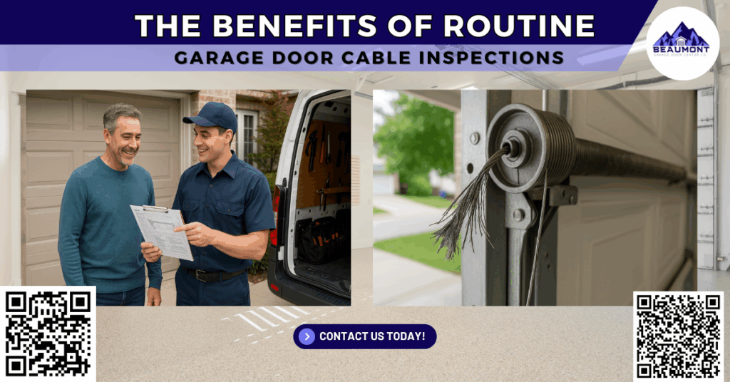 The Benefits of Routine Garage Door Cable Inspections - Beaumont Garage Door Center Co.