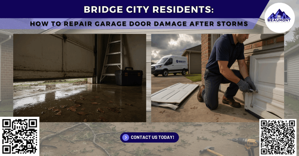 Bridge City Residents: How to Repair Garage Door Damage After Storms - Beaumont Garage Door Center Co.