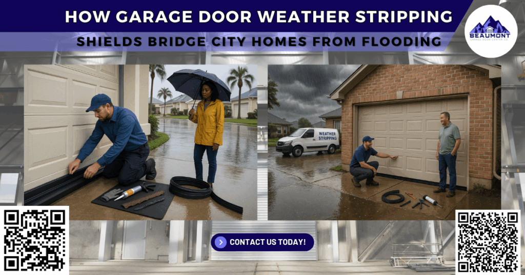 How Garage Door Weather Stripping Shields Bridge City Homes from Flooding - Beaumont Garage Door Center Co.